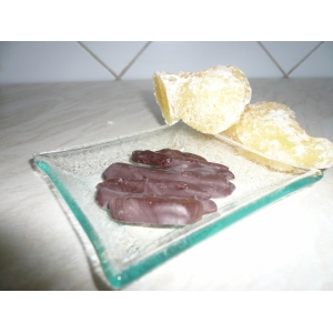 Gingembres confits au chocolat noir