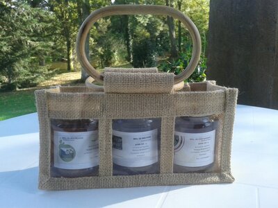 P2 - panier toile de jute à offrir ou à