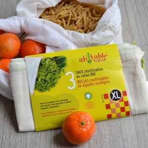 Lot de 3 sac à vrac 40x40cm taille xl