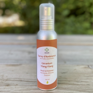 Spray d'ambiance géranium ylang-ylang