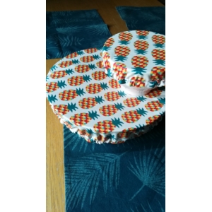 Charlottes de plat, lot de 2 'ananas rouges'