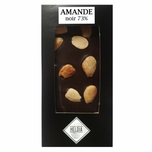 Tablette gourmande chocolat noir/amandes