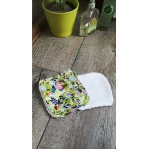 4 lingettes lavables 'fleuries'