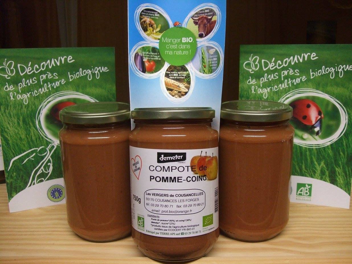 Compote de pommecoing 2 formats Les Vergers De Cousancelles