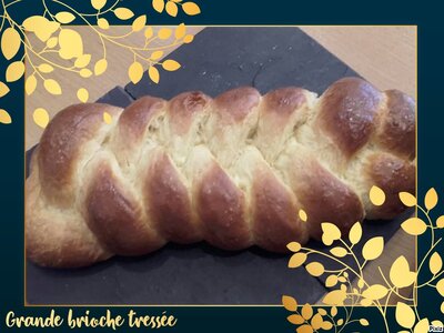 Grande brioche tressée