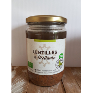 Bocal lentilles vertes bio 400 g