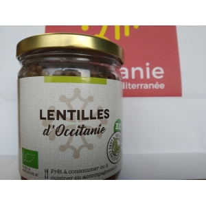 Bocal lentilles vertes bio 265 gr