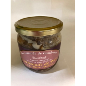 Carbonade de porc à la bière ambrée