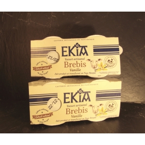 Yaourt artisanal de brebis à la vanille (x2)
