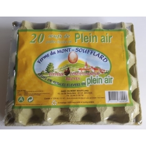 Plateau de 20 oeufs (moyen)