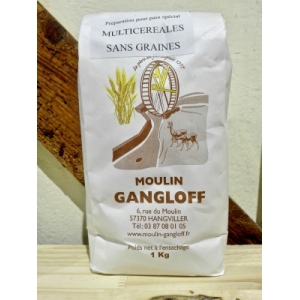 Préparation pour pain multicéréales sans graines