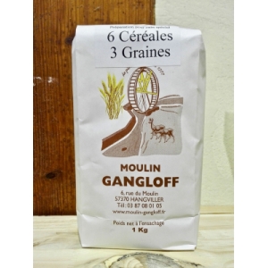 Préparation pour pain 6 céréales 3 graines