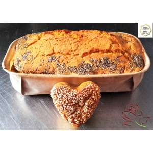 Pain au curcuma gingembre ou 1 grand 'sans gluten-sans lactose'