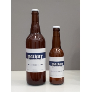 Bière blanche bio 75cl à la fleur de matricaire