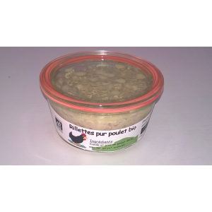 Rillette pur poulet bio 200g