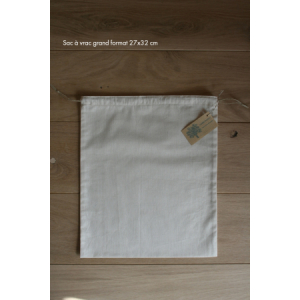 Sac à vrac en coton bio - grand