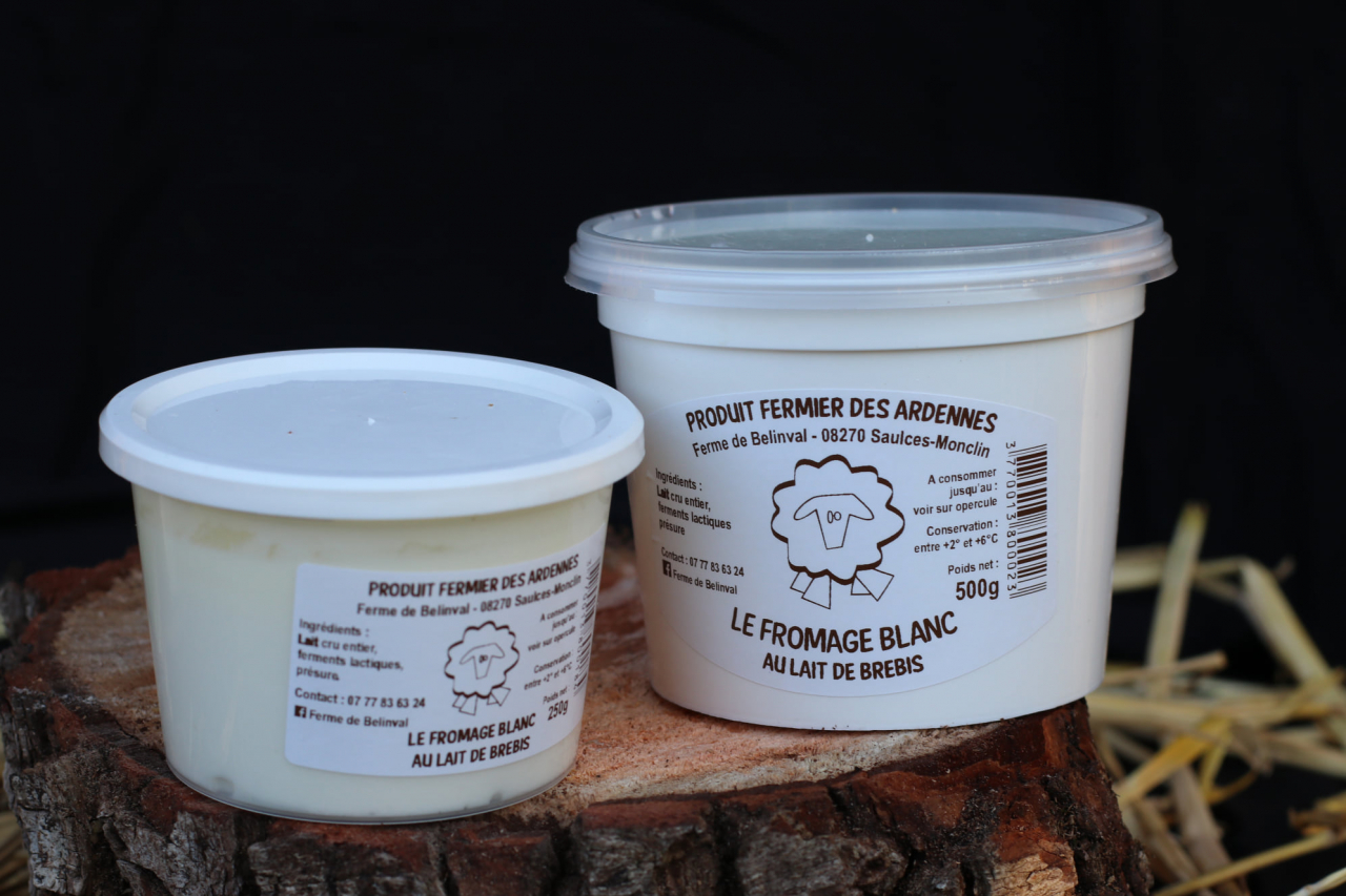 Fromage blanc au lait de brebis 2 formats Ferme De Belinval — free download