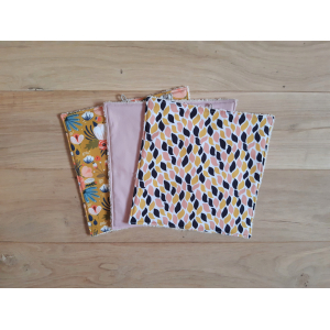 Les 3 essuie-tout en coton bio - soleil d'été