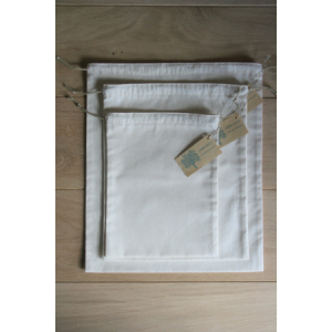 Lot de 3 sacs à vrac en coton bio