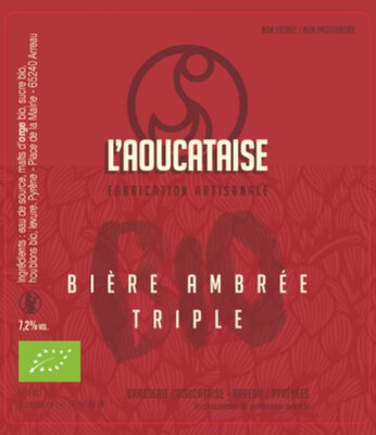 Bière ambrée triple bio 7,2°