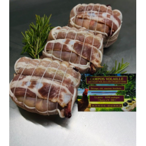 Caille désossée farcie cepes