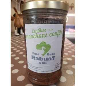 Lentilles au manchons confits 0.750 kg