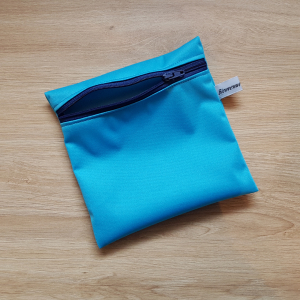 Pochette imperméable-bleu