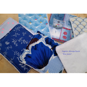 Lingette lavable 'blue jeans'