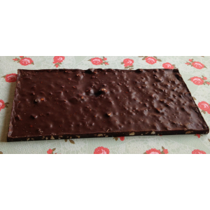 Tablette noir amandes noisettes