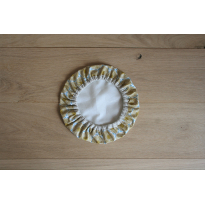 Couvre-plat moyen - vert et moutarde