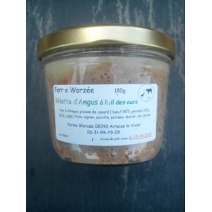 Rillettes d'angus à l'ail des ours