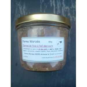 Terrine de foie à l'ail des ours