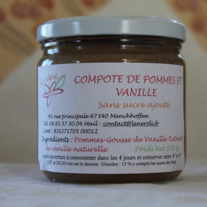 Compote pomme-vanille