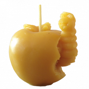 Bougie pomme asticot