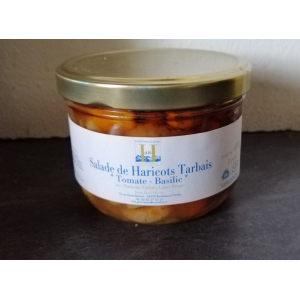 Salade haricots tarbais tomate basil