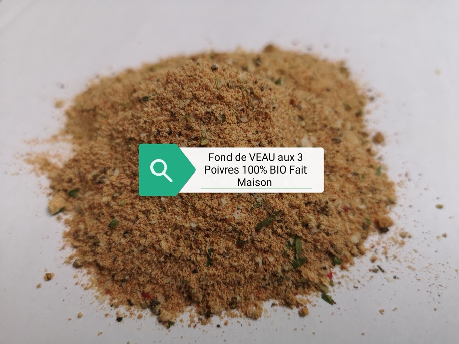 Fond de veau 3 poivres 100% bio - 65 g - Epi C Bio - Locavor.fr