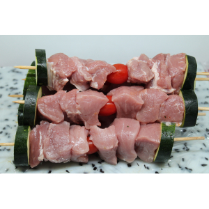 Brochette filet mignon de porc marinée barbuc