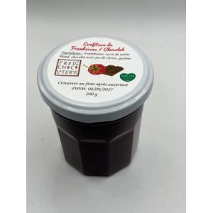 Confiture de framboises & chocolat