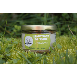 Tartinade de boeuf citron et romarin