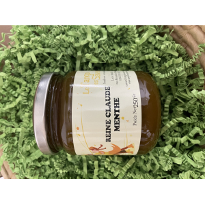 Confiture reine claude menthe