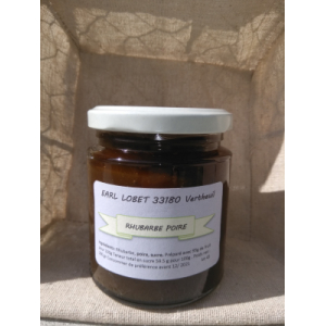 Confiture rhubarbe poire
