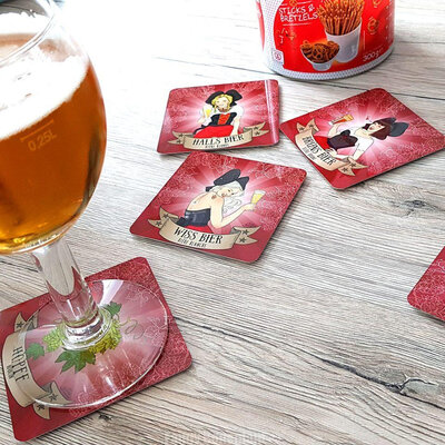 Sous-verres en métal – apéro alsacien