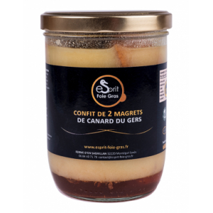 Confit de 2 magrets de canard du gers - 600 g