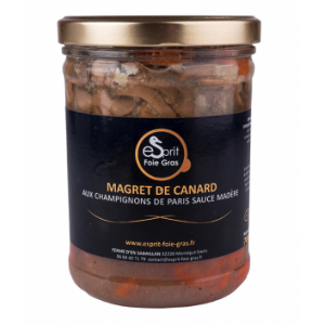 Magrets de canard aux champignons de paris sauce madère - 700 g