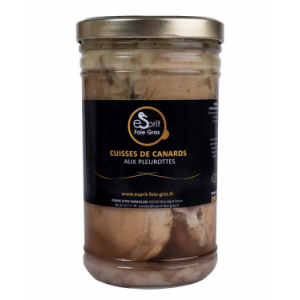 Cuisses de canard aux pleurotes 890 grs