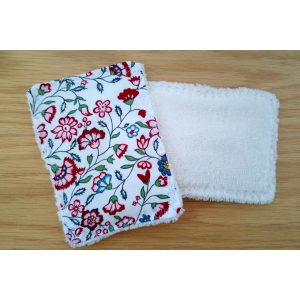 Eponge lavable microfibre 'fleurs ro