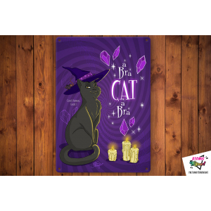 Chat - grande déco en métal - abra cat abra