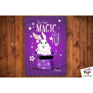 Lapin – grande déco en métal – magic inside you