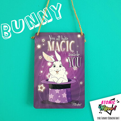 Lapin – petite déco en métal – magic inside you