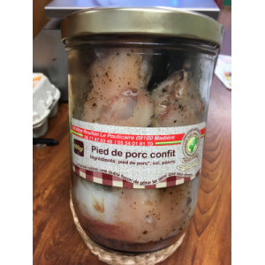 Pieds de porc confit